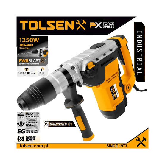 Tolsen SDS-MAX Rotary Hammer 1250W Industrial-88540
